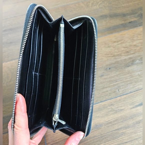 Bvlgari Denim Blue Rettare Logo Mania Zip-Around Wallet - Picture 12 of 12